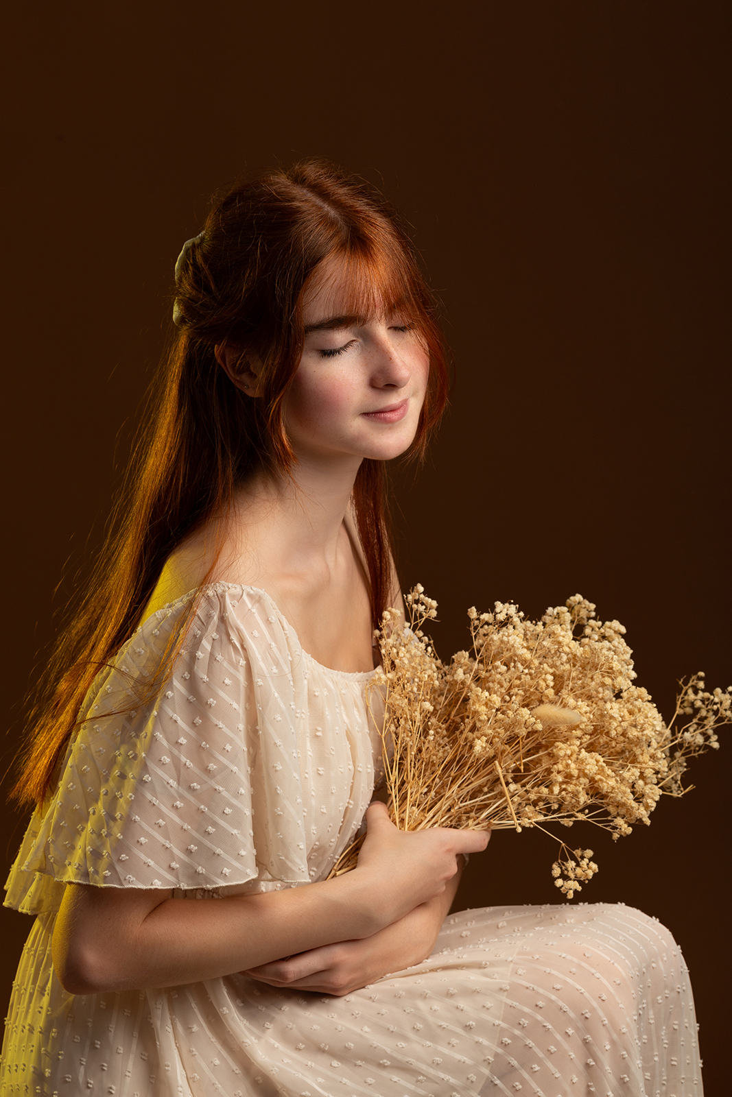 Un portrait d'art en studio chez Emilie Lemele portraitiste de France 2019 et 2023