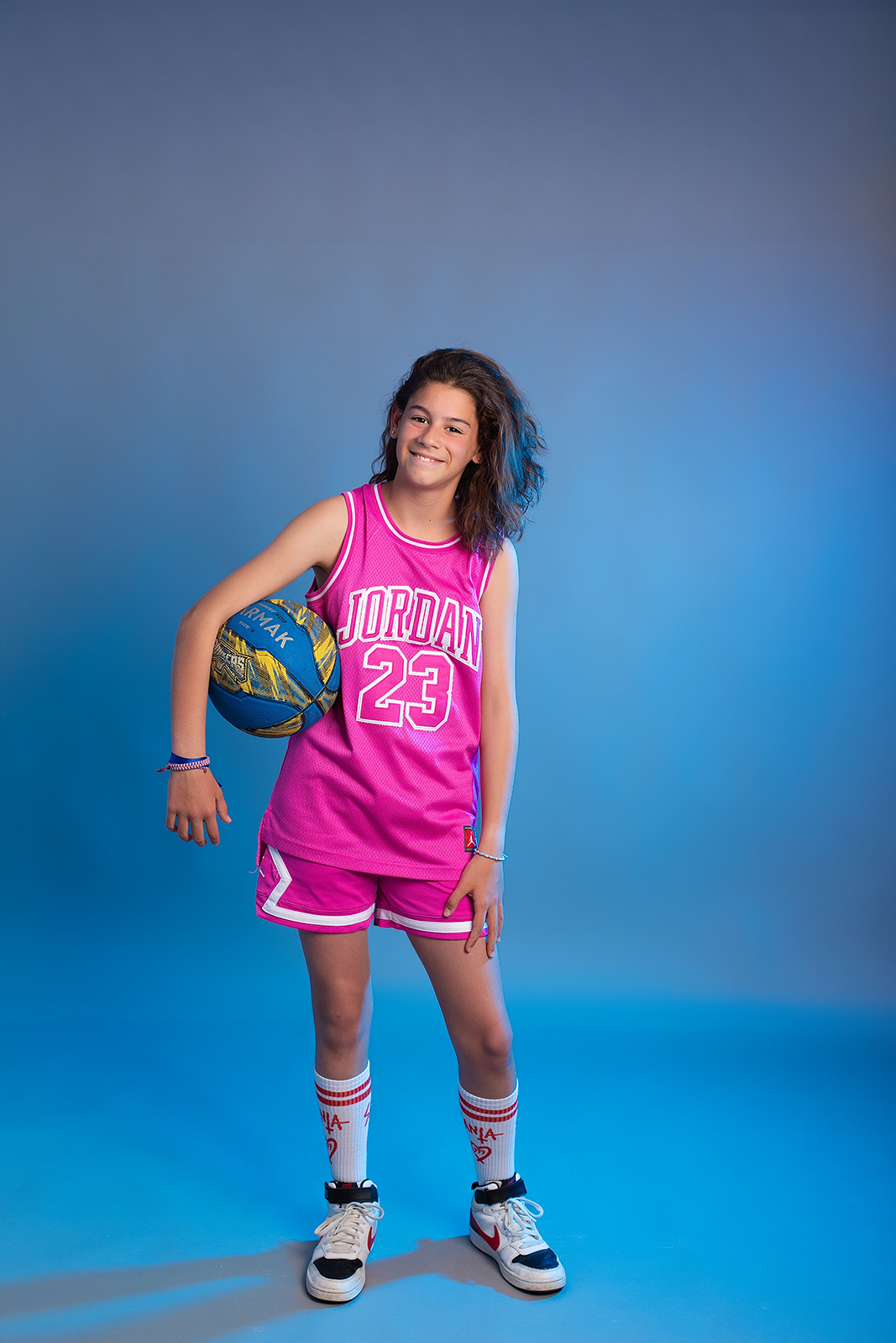 Une séance photo d'une basketteuse de Manosque